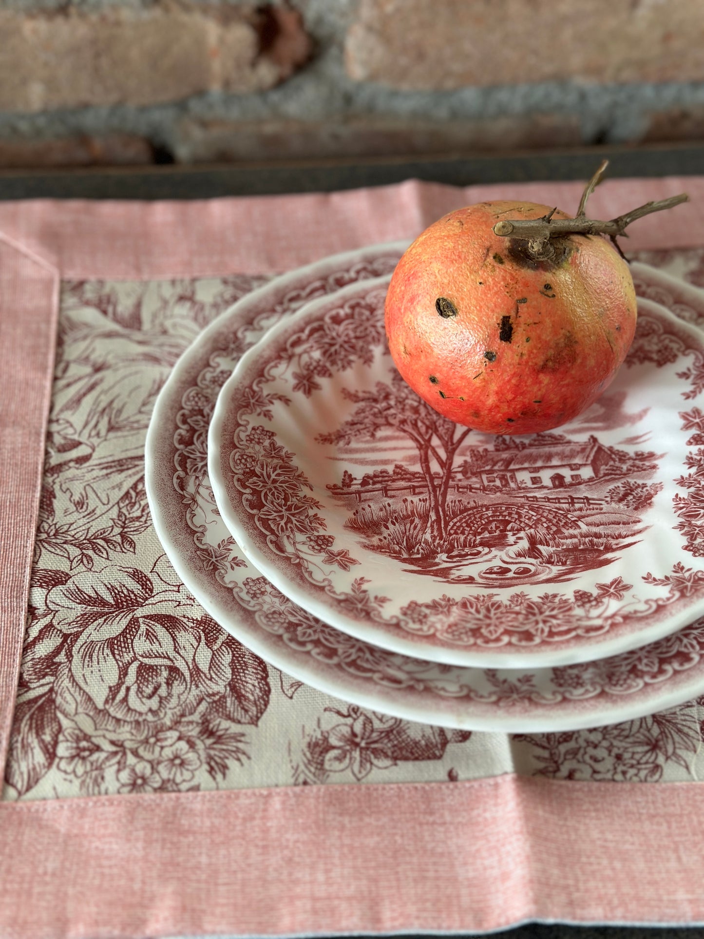 Set 2 Tovaglietta Toile De Jouy