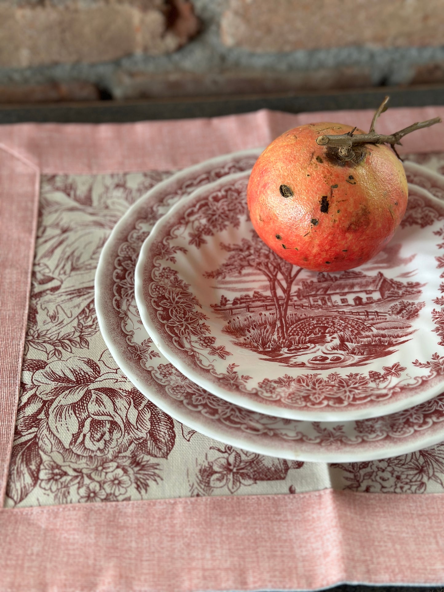 Set 2 Tovaglietta Toile De Jouy