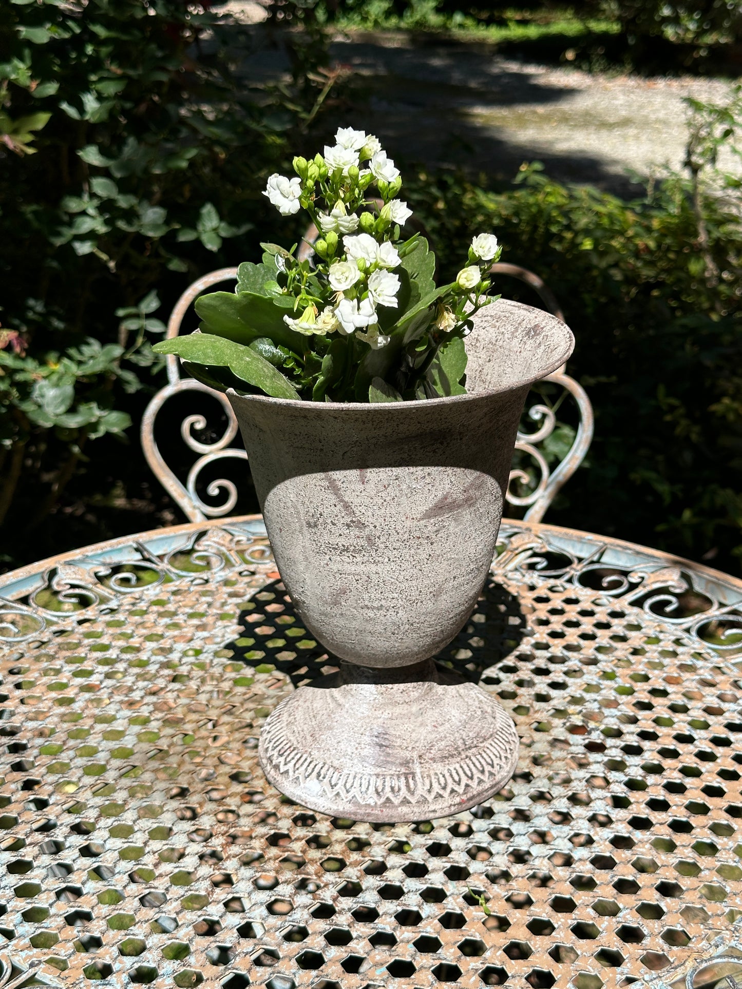 Vaso Anticato In Metallo