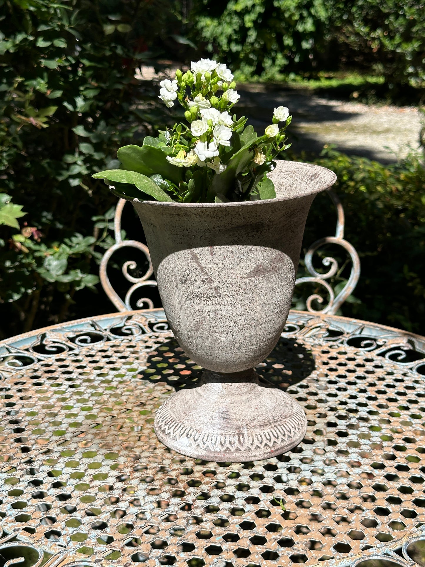 Vaso Anticato In Metallo