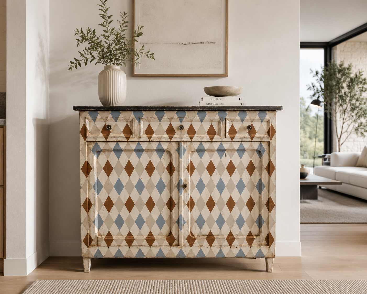 Credenza Con 3 Cassetti