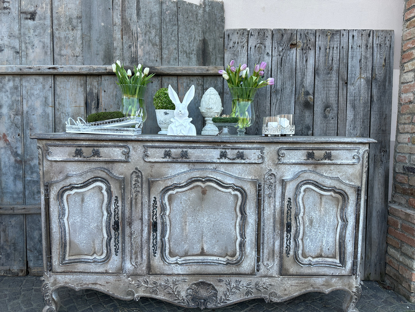 Credenza Provenzale A Tre Ante