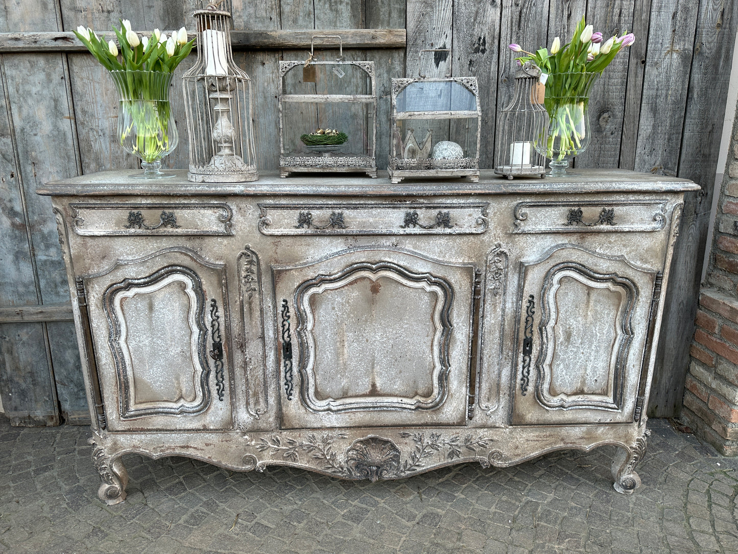 Credenza Provenzale A Tre Ante
