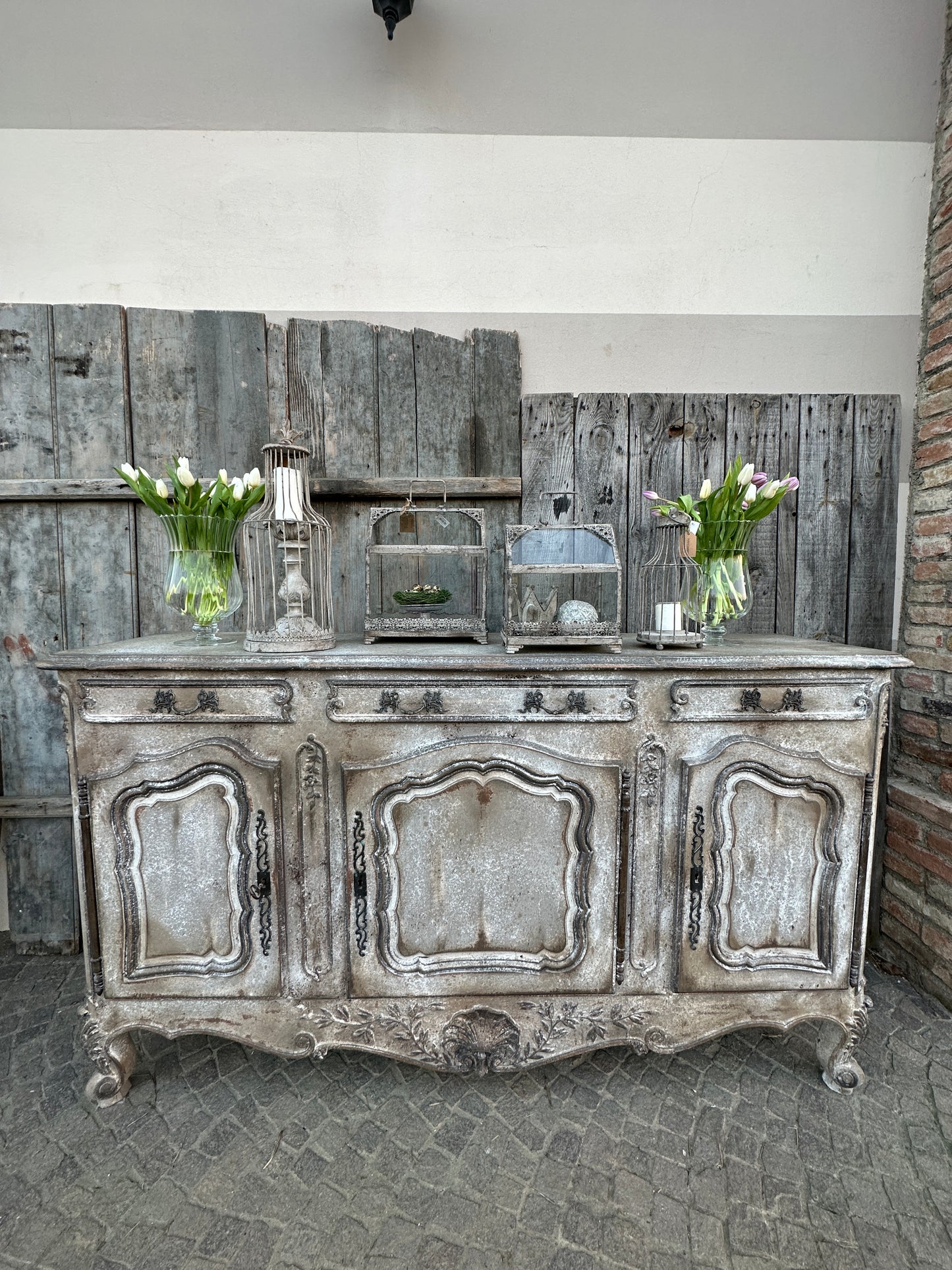 Credenza Provenzale A Tre Ante