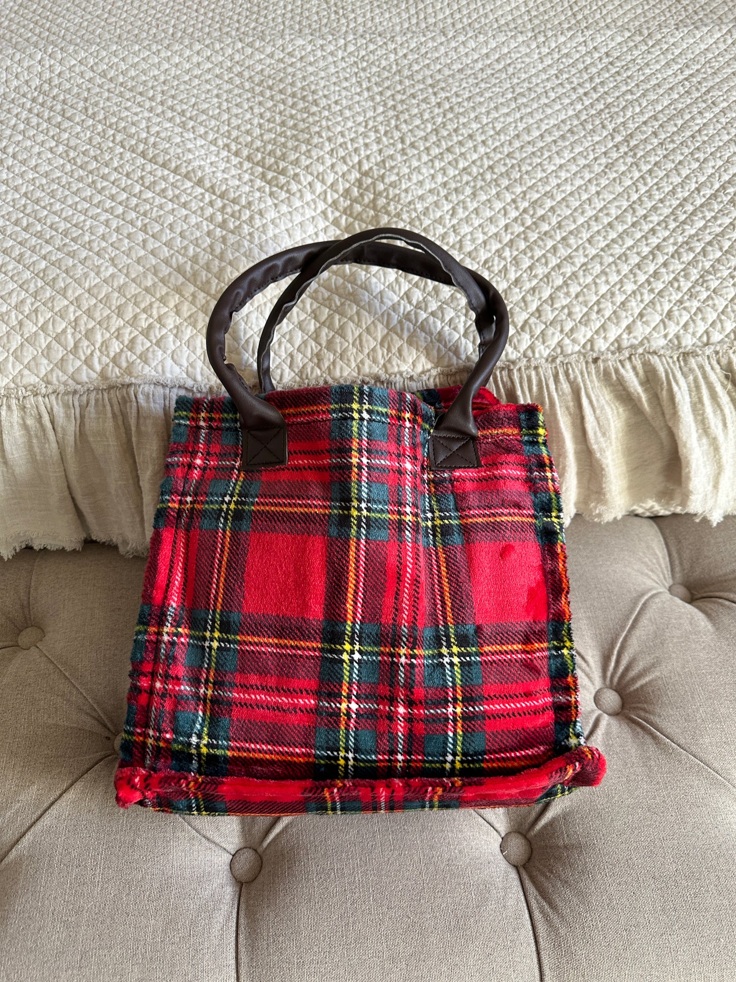 Plaid Tartan Con Borsa
