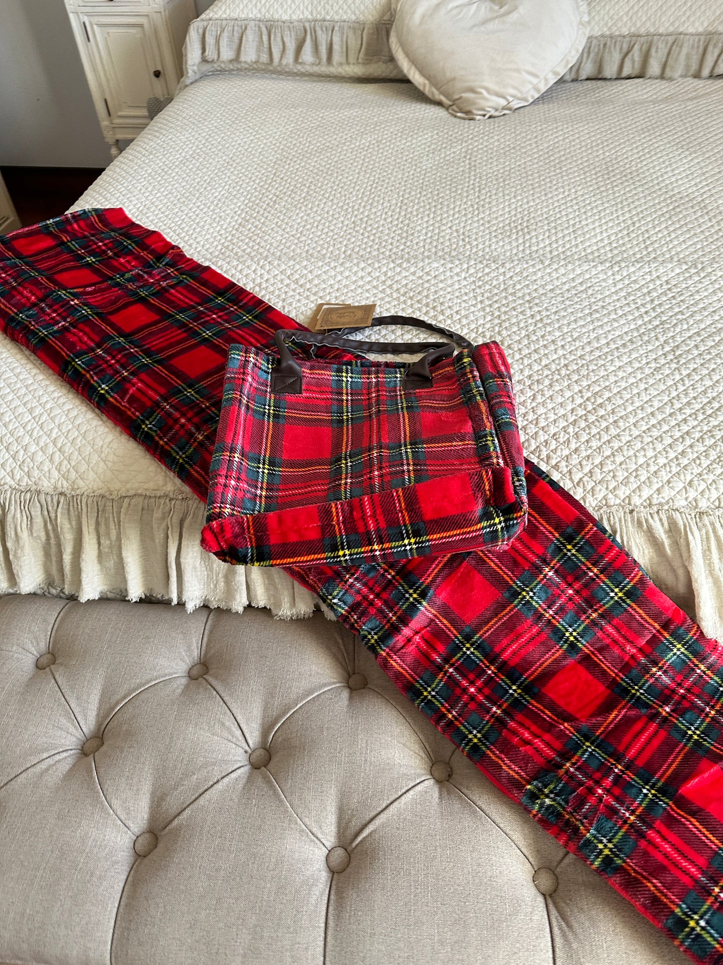 Plaid Tartan Con Borsa