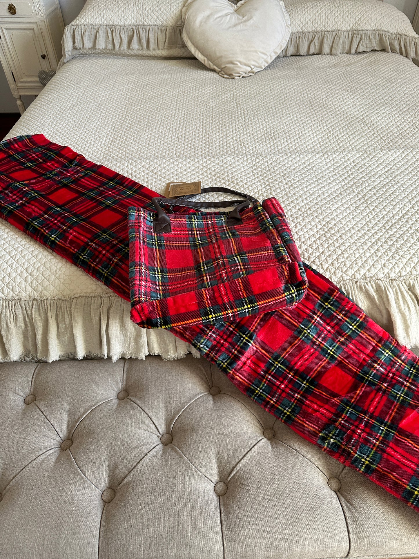 Plaid Tartan Con Borsa