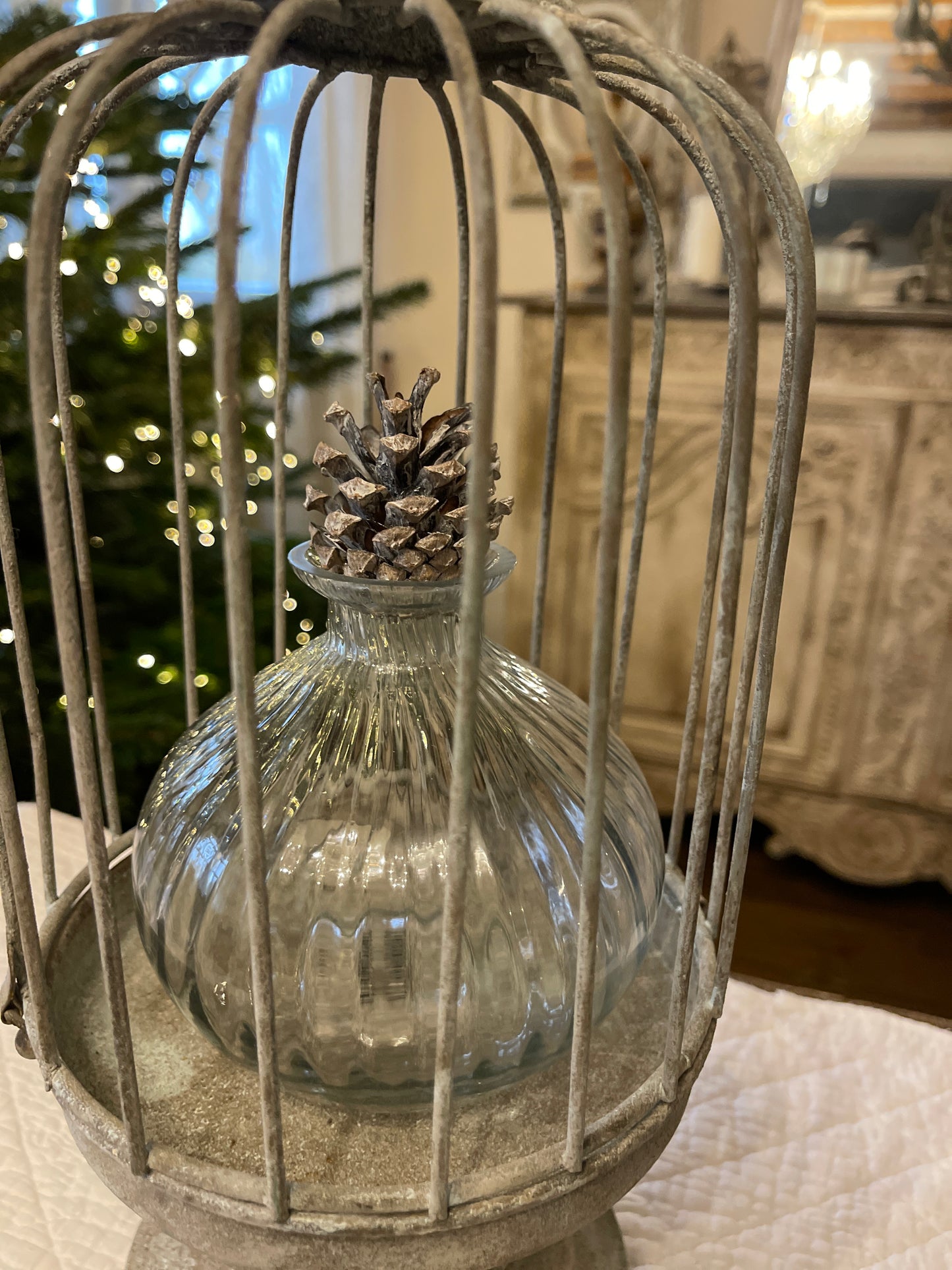 Vaso Decorato In Vetro