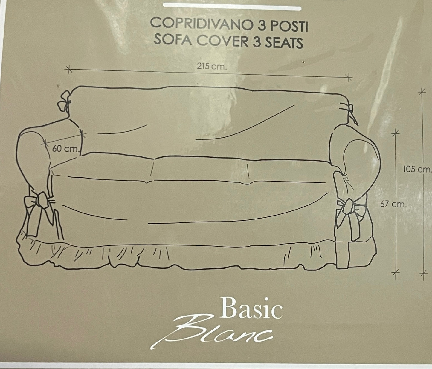 Copridivano Con Fiocchi