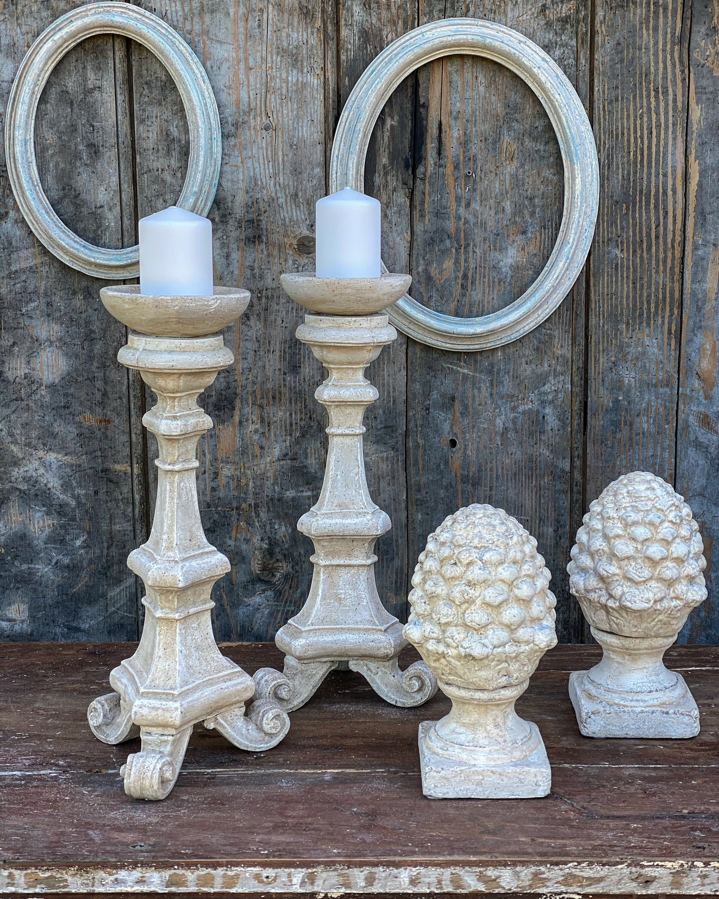 Candelabro Con Piedi Lisci