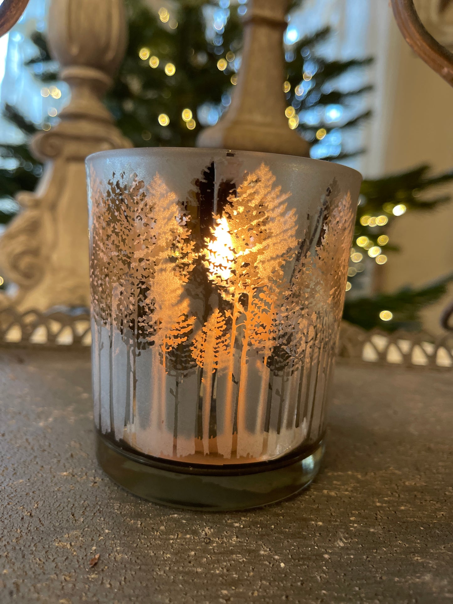 Vaso Portatealight Decorazione Alberi