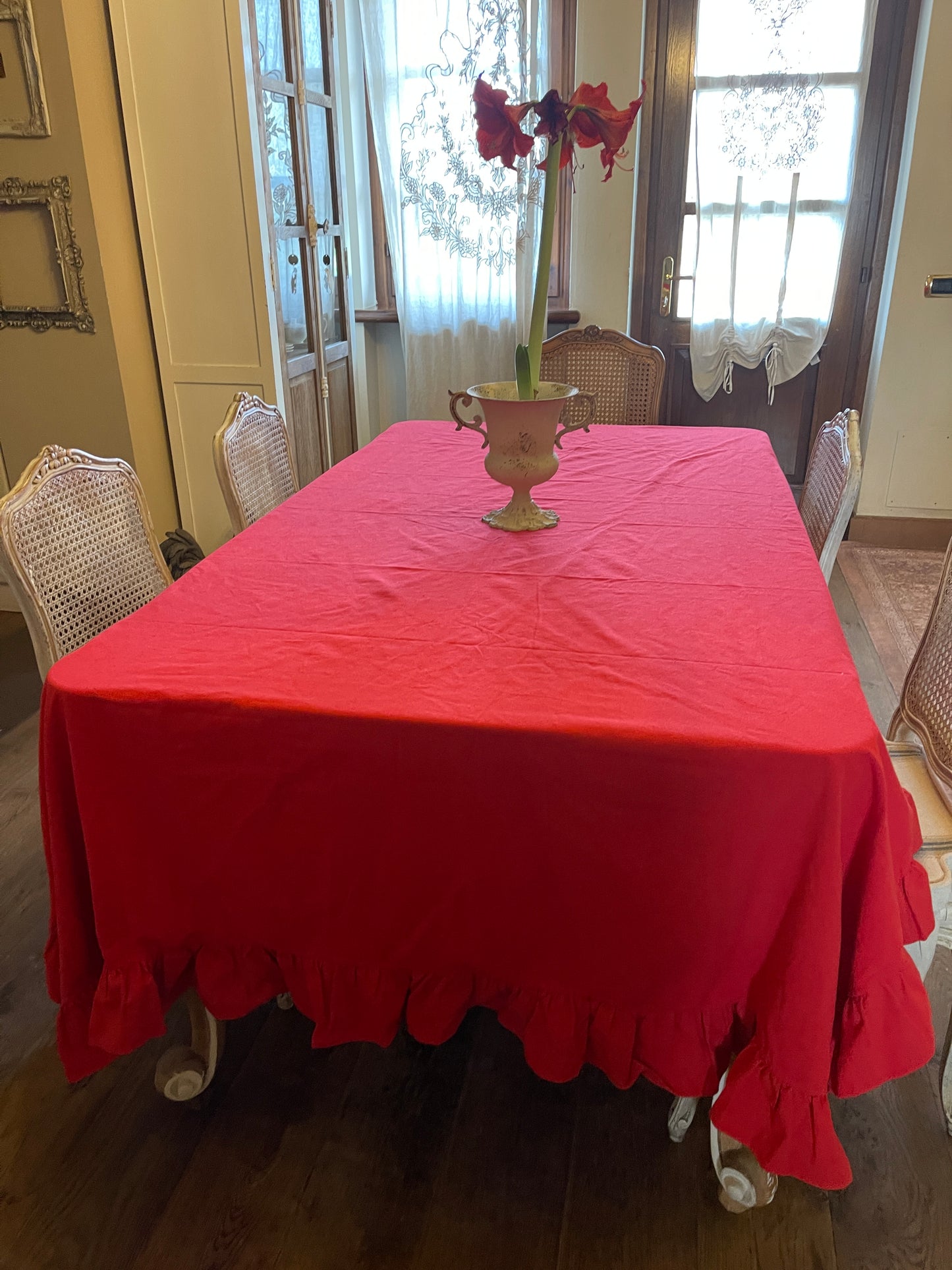 Tovaglia Rouge Con Volant