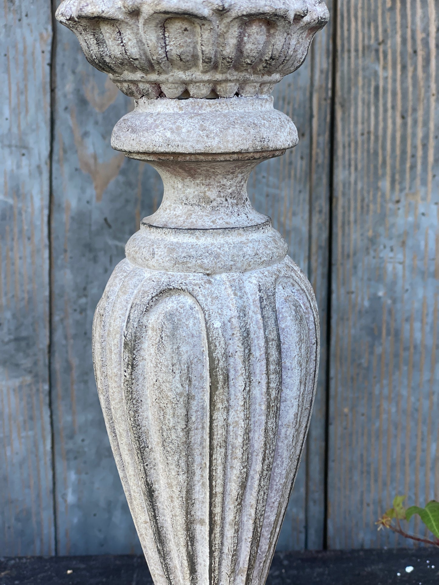 Candelabro Con Piatto Intarsiato