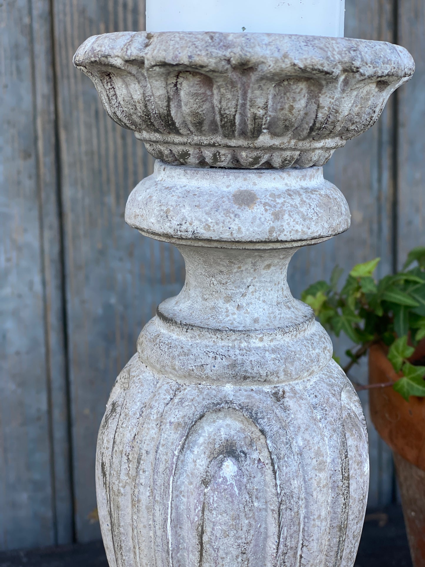Candelabro Con Piatto Intarsiato