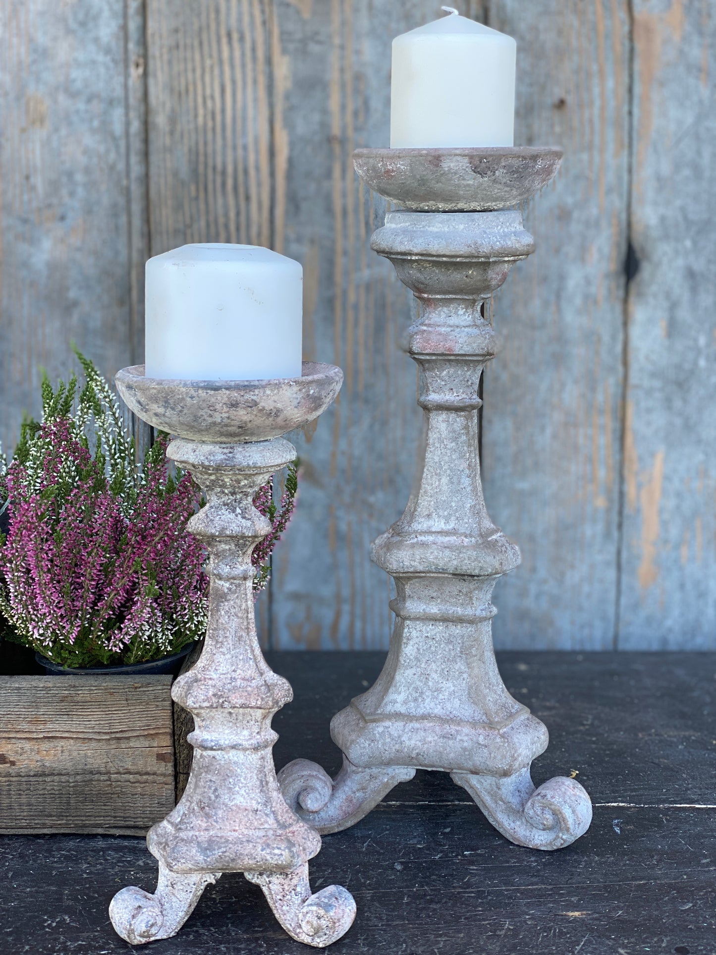 Candelabro Con Piedi Lisci