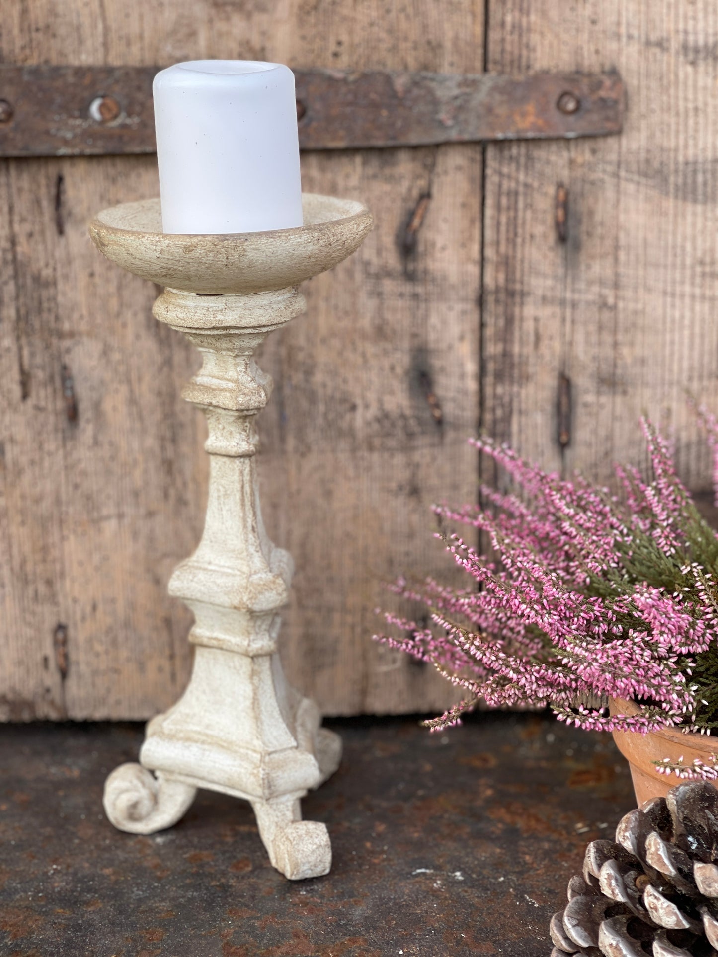 Candelabro Con Piedi Lisci