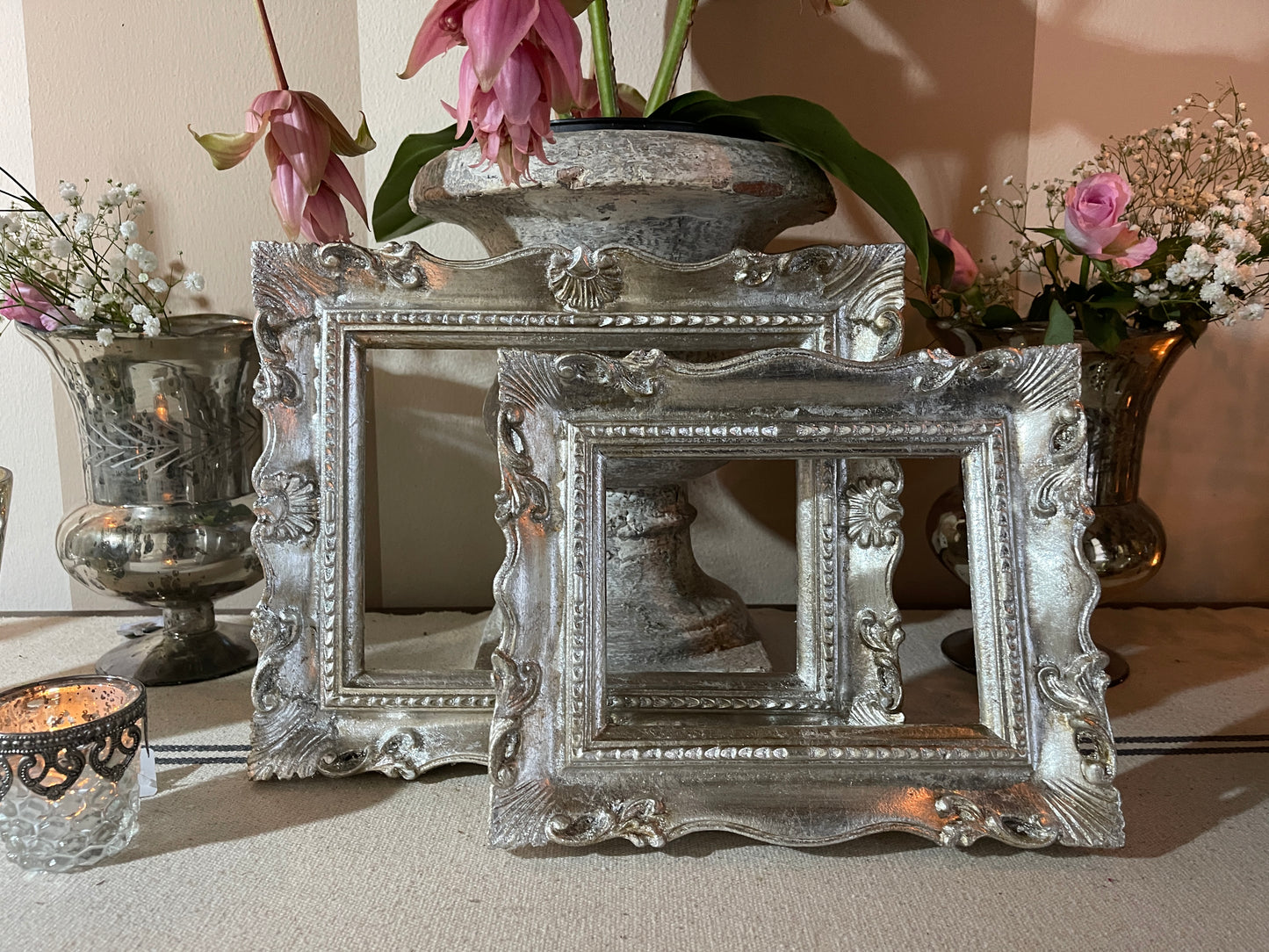 Cornice Francesina Foglia Argento