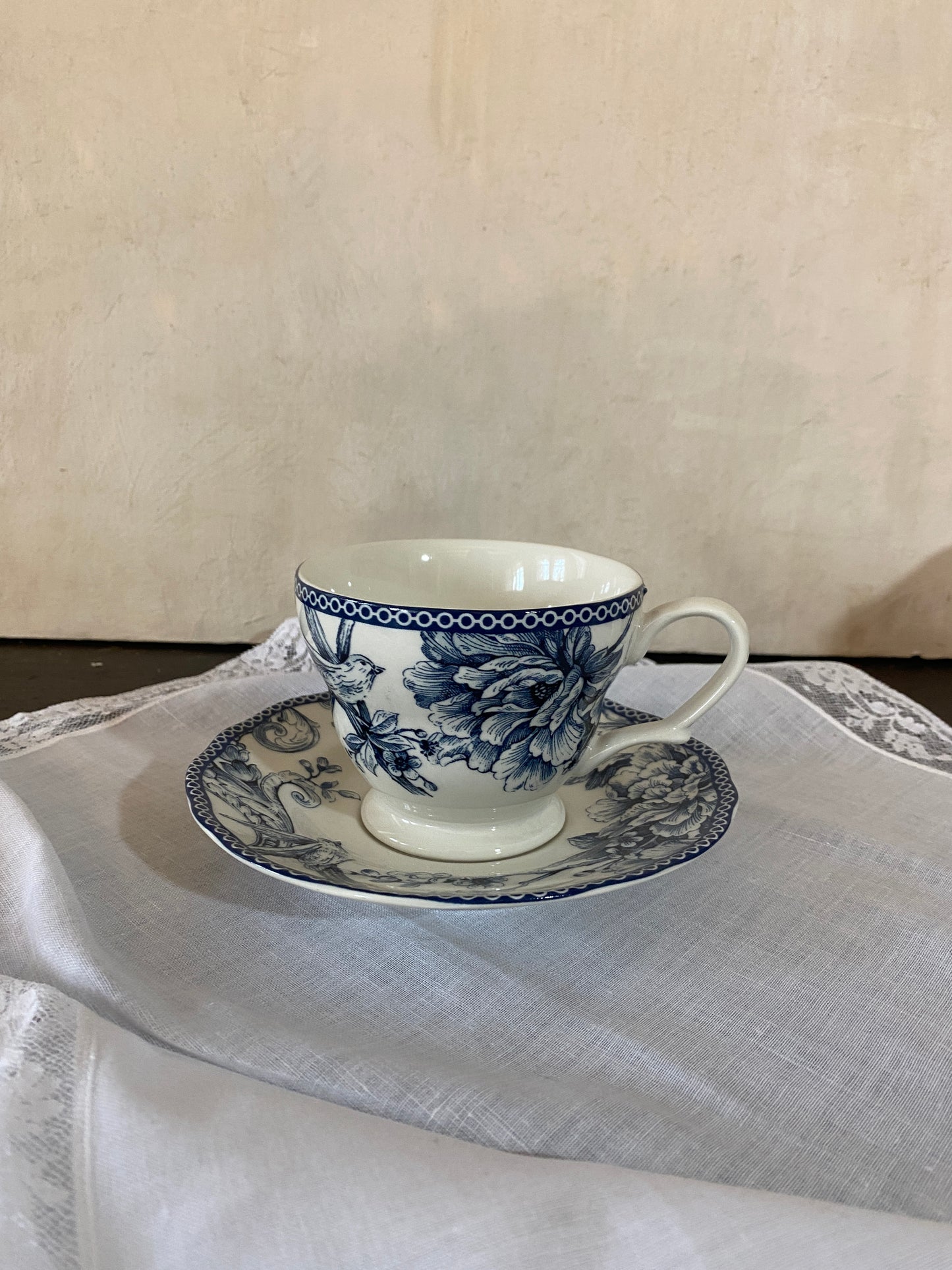 Servizio Da 4 Da Te' Con Fioritura Blue