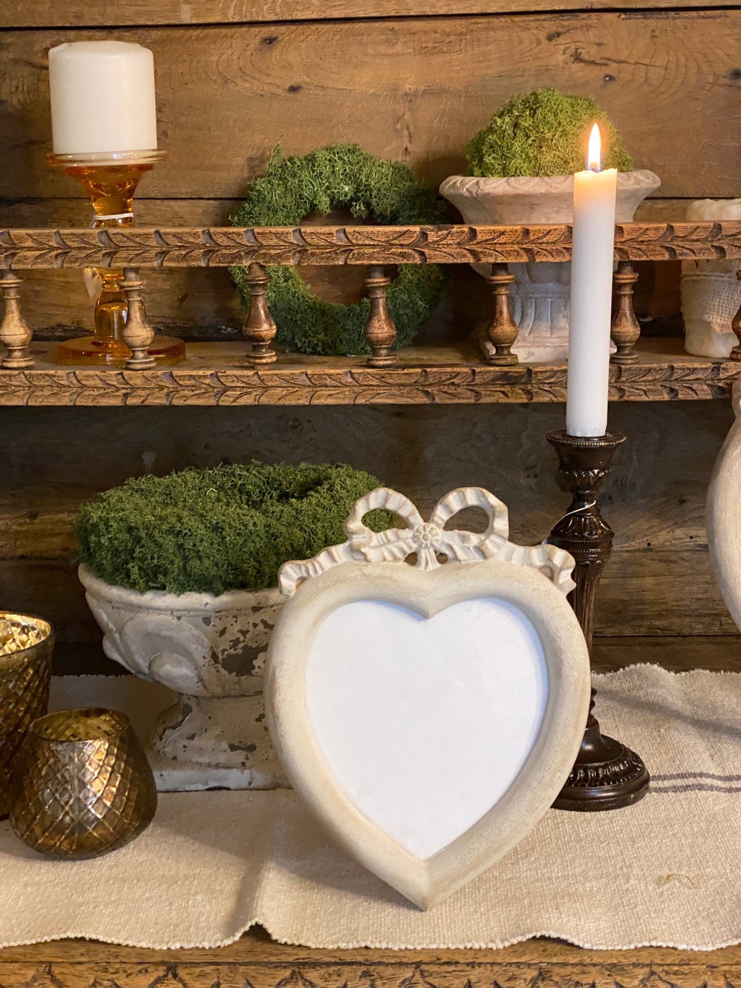 Portafoto Con Cuore e Nodo D'amore