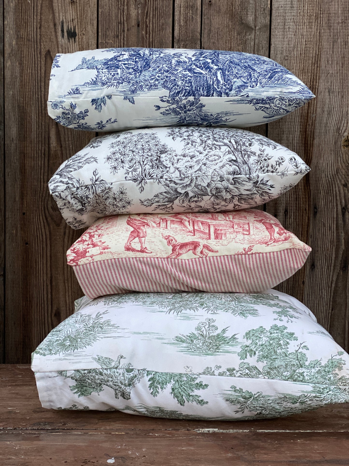Cuscino In Cotone Toile De Jouy