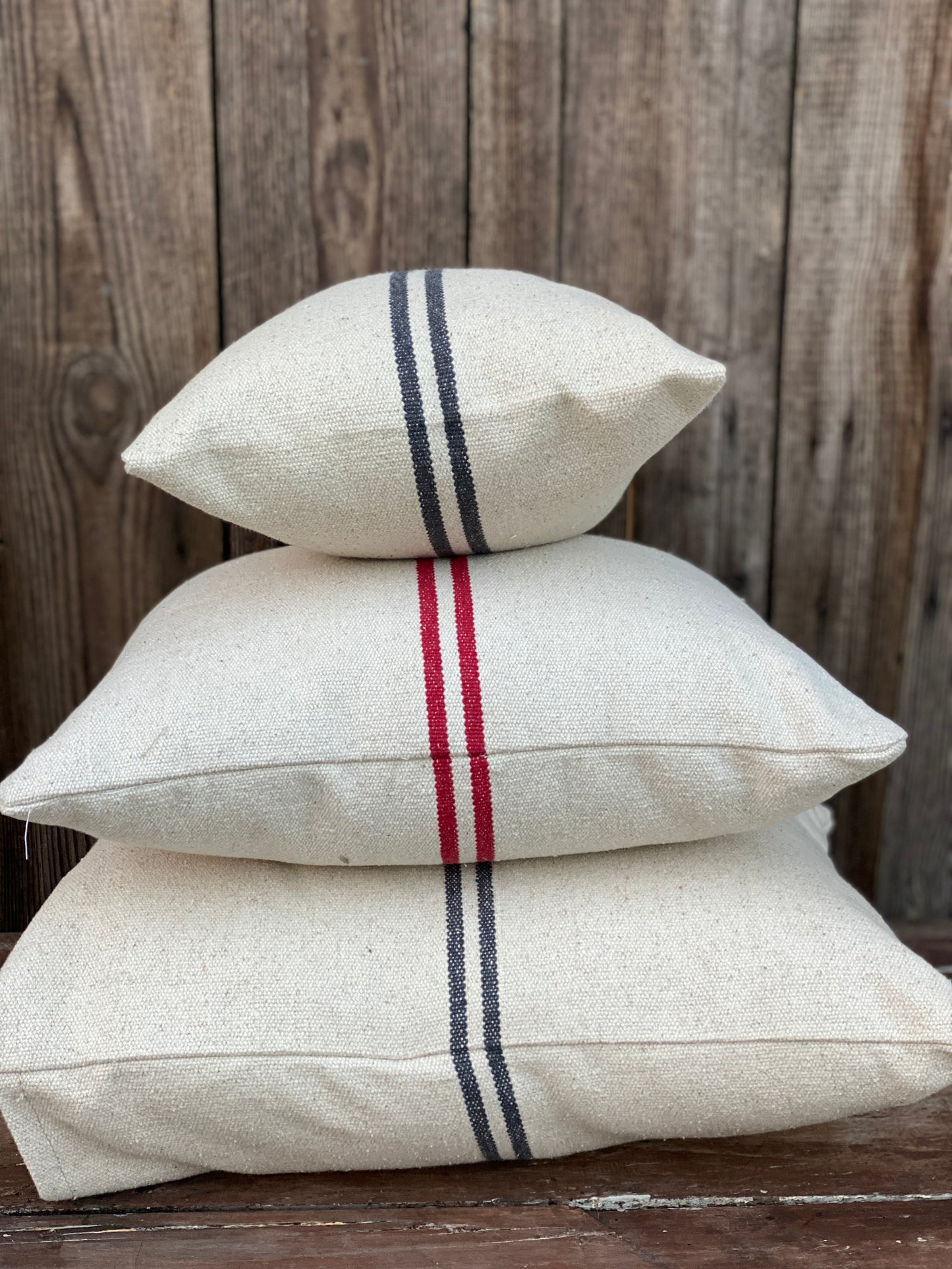 Cuscino Canapa Con Due Righe