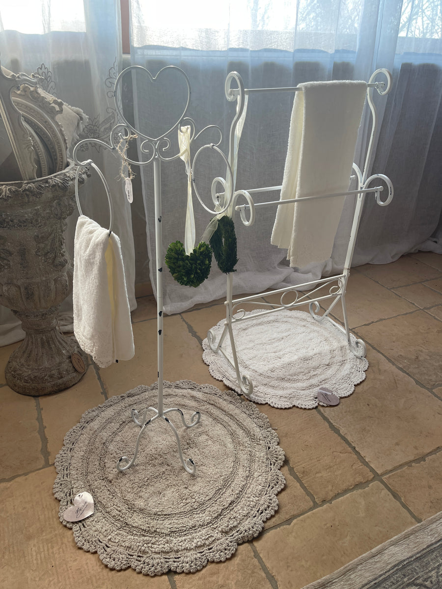 Tappeto Bagno Rotondo Con Crochet – Shabby Barn