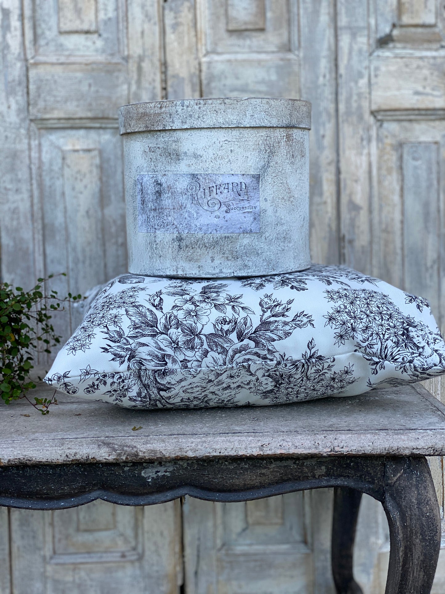 Cuscino In Cotone Toile De Jouy
