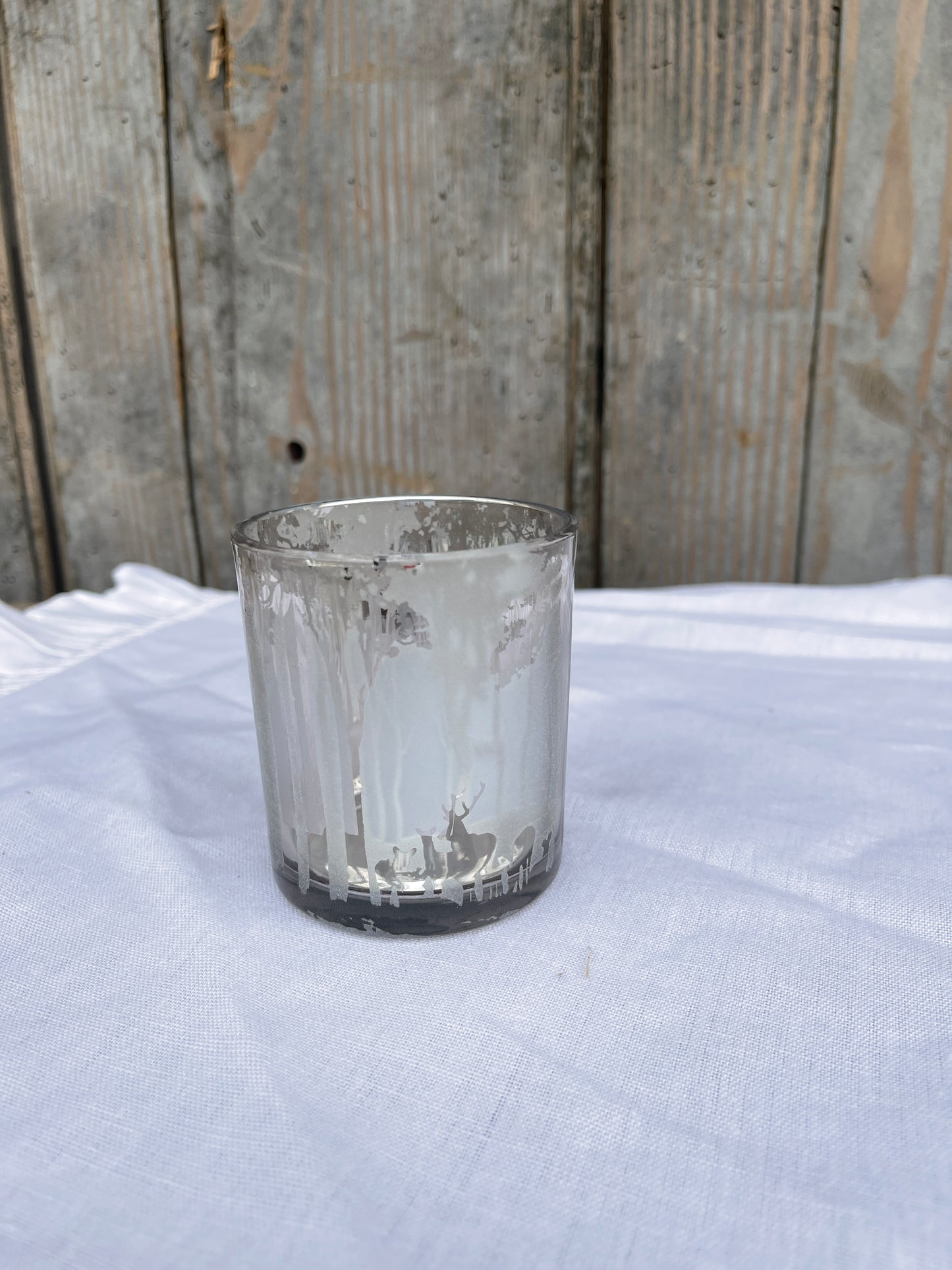 Vaso Portatealight Con Decoro Albero