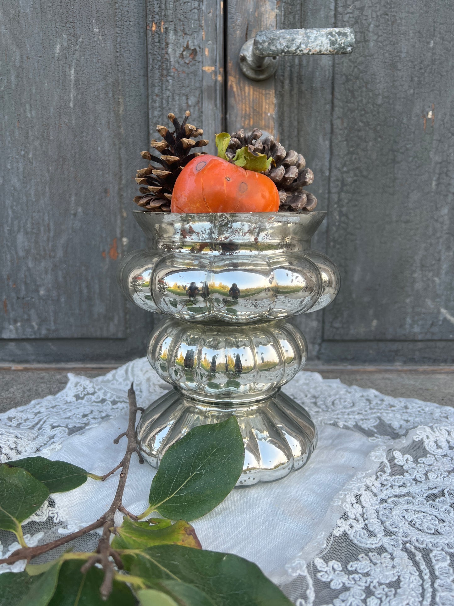 Vaso Decorato Argento