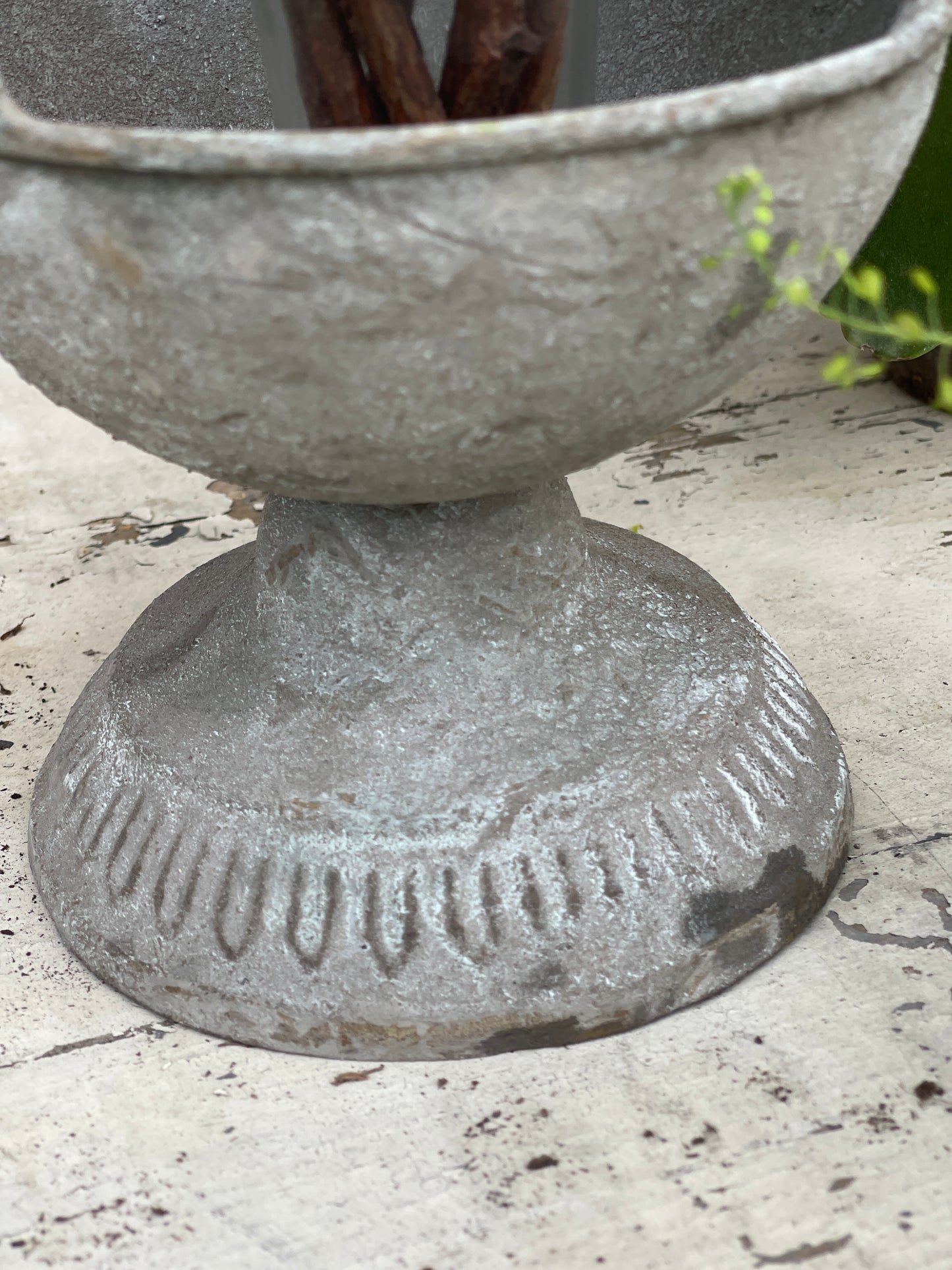 Vaso Con Alzata Porta Fiori