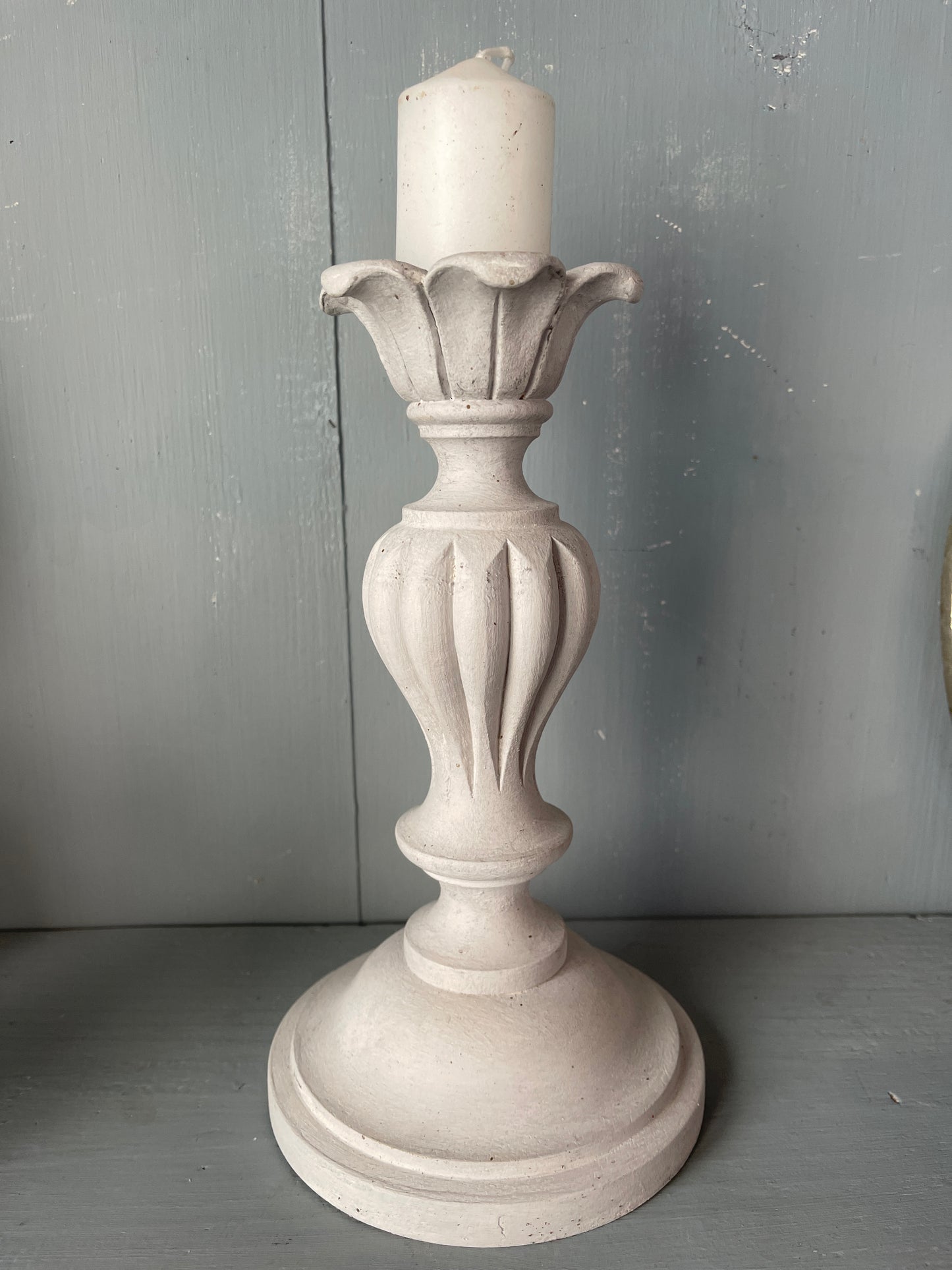 Candelabro Con Intarsi Basso