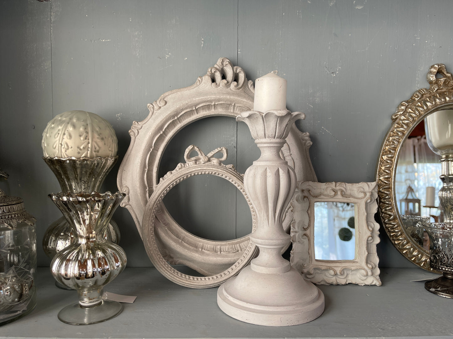 Candelabro Con Intarsi Basso