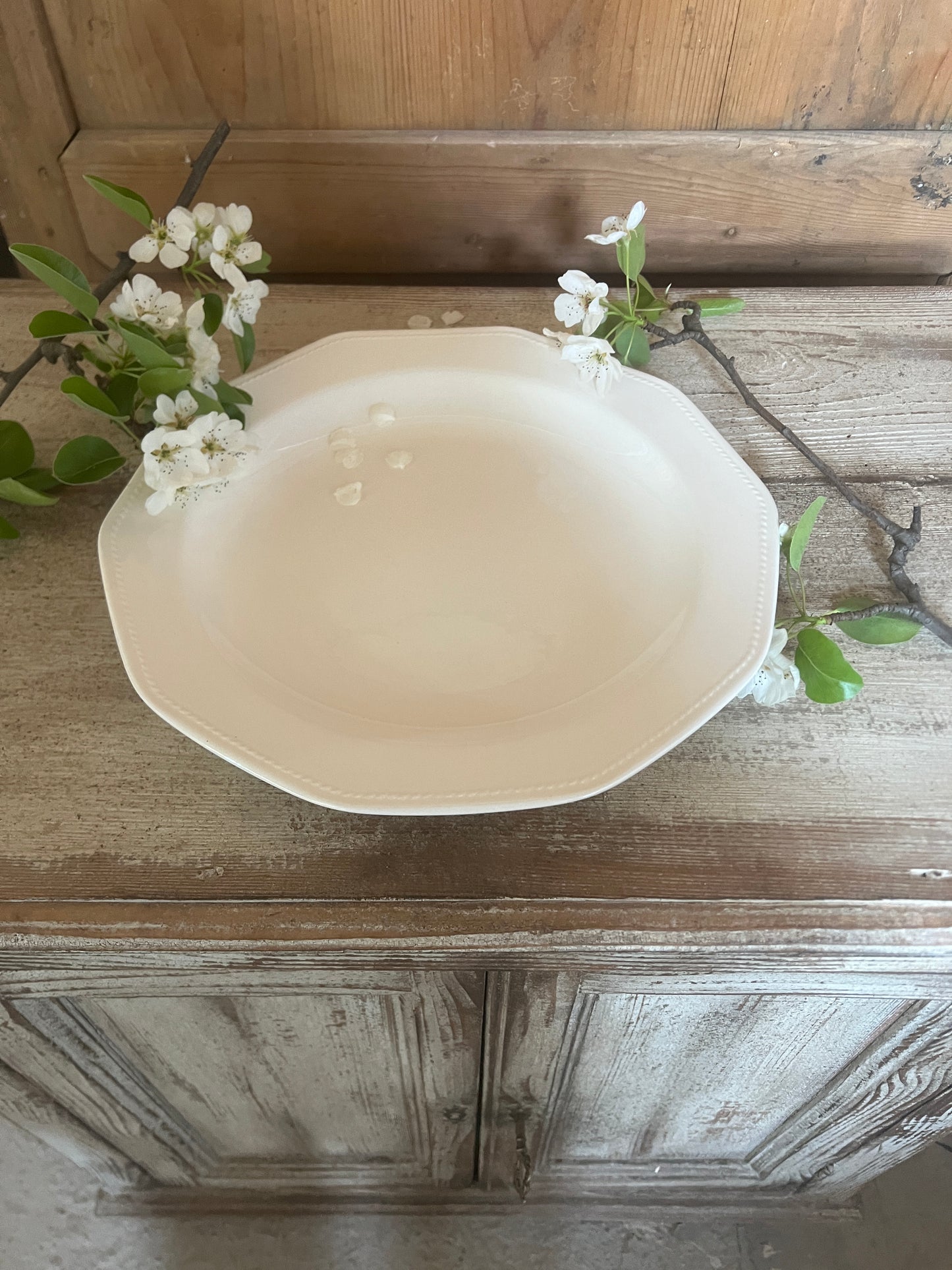 Insalatiere Bianca Con Decoro Artic White