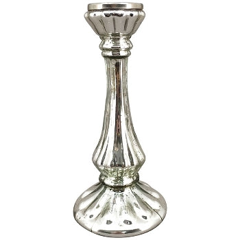 Candelabro Argento Con Scalantura