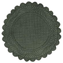 Carica l&#39;immagine nel visualizzatore di Gallery, Tovaglietta Americane Rotonde Verde Scuro
