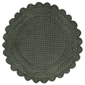 Tovaglietta Americane Rotonde Verde Scuro