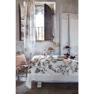 Tovaglia Fiorita Beige "Secret Garden"