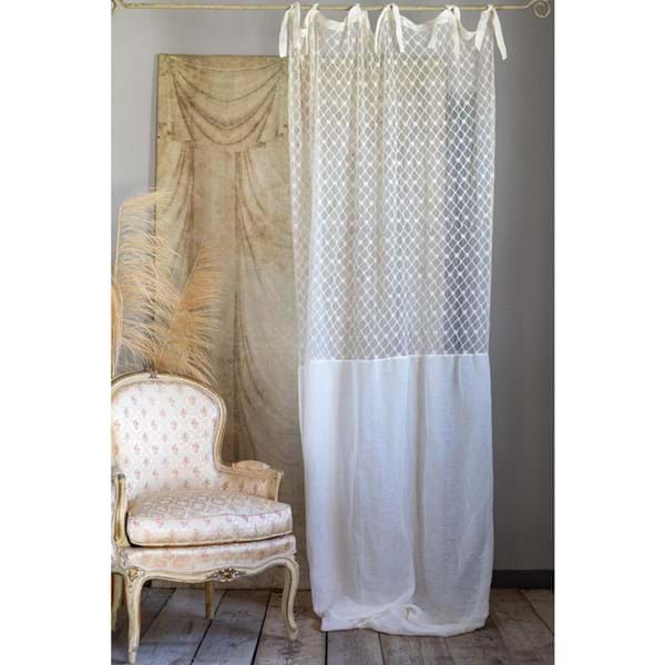 Tenda Con Decoro Rombo e Fiore