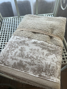 Coppia Salviette Toile de Jouy