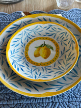 Carica l&#39;immagine nel visualizzatore di Gallery, Piatto  Piano ,Fondo, Dolce/Frutta Decoro Limoni
