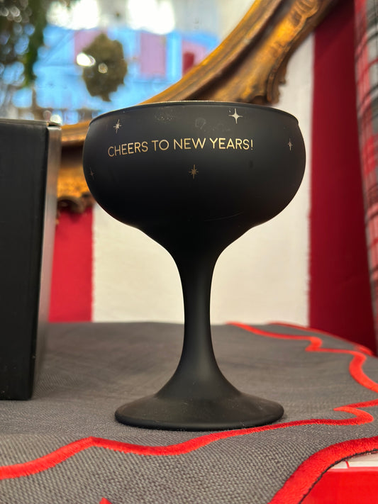 Candela Nera Coppa Champagne "Cheers To New Years"