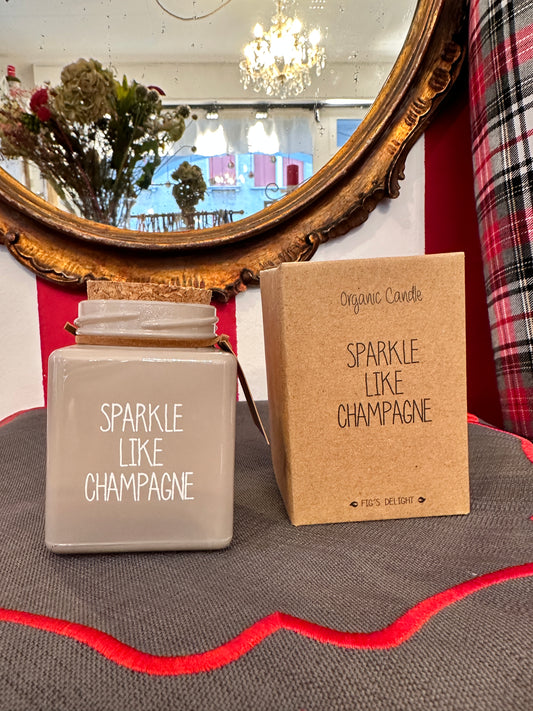 Candela In Bottiglia Con Tappo "Sparkle Like Champagne"