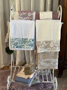 Coppia Salviette Toile de Jouy