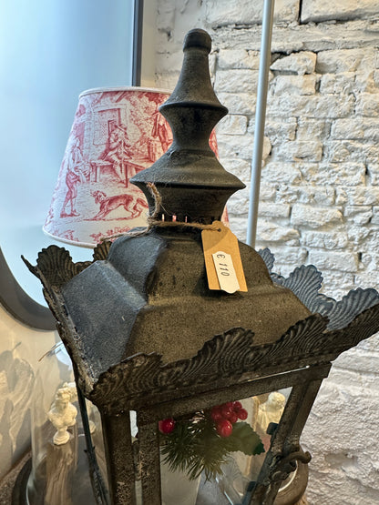 Lanterna Nera Con Piedistallo