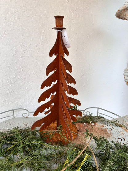 Portacandela Albero Di Natale Corten