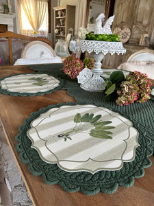 Tovaglietta Vinile Palma In Verde