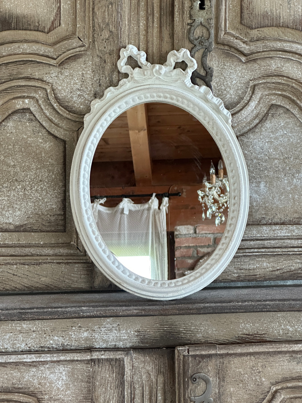 Specchio Nodo D'Amore Ovale Verticale