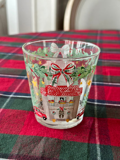 Bicchiere Natale Con Fiocco