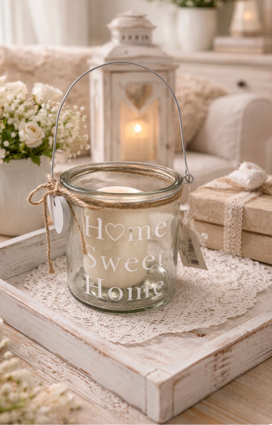Vaso Vetro Home Sweet Home