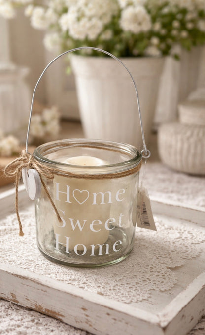 Vaso Vetro Home Sweet Home